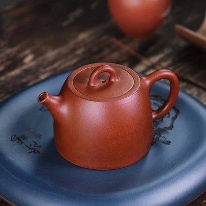 Zanghutianxia Small Capacity Yixing Purple Clay Pot Handmade Household Kung Fu Tea Set Teapot Raw Ore Small Red Mud Qing-Style T