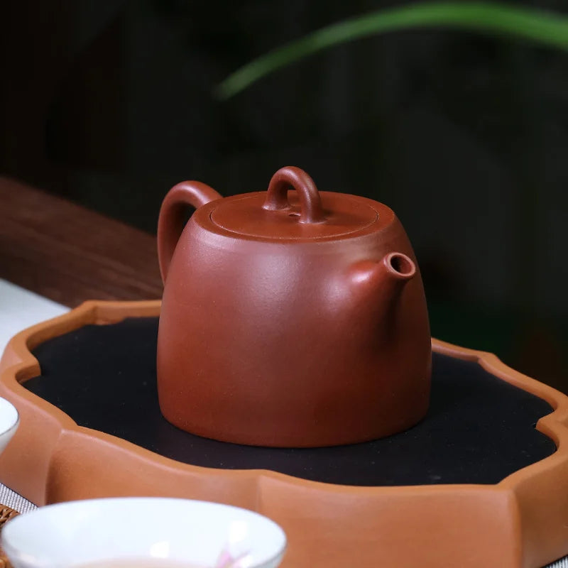 Zanghutianxia Small Capacity Yixing Purple Clay Pot Handmade Household Kung Fu Tea Set Teapot Raw Ore Small Red Mud Qing-Style T