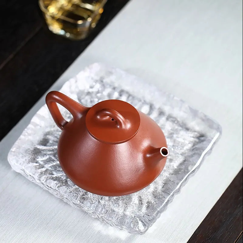 Zanghutianxia Small Capacity Yixing Purple Clay Pot Handmade Household Teapot Pear Skin Dahongpao Tea Kung Fu Tea Set Ziye Stone