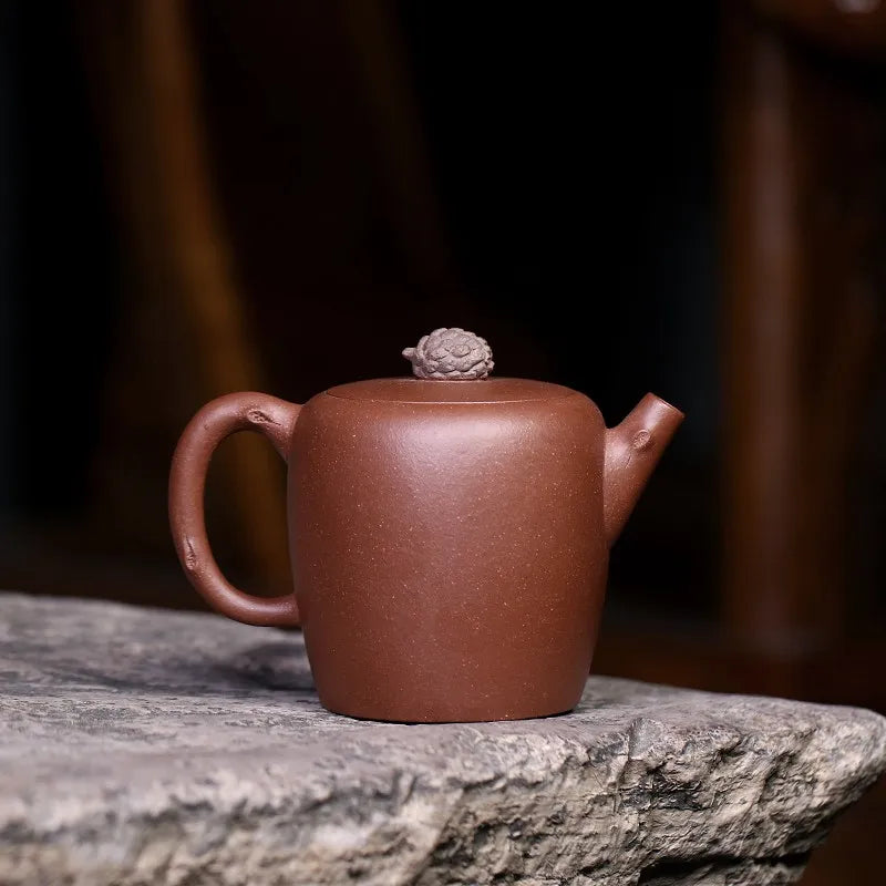 Zanghutianxia Small Capacity Yixing Purple Clay Pot Handmade Kung Fu Teaware Single Pot Raw Ore Descending Slope Mud Household T
