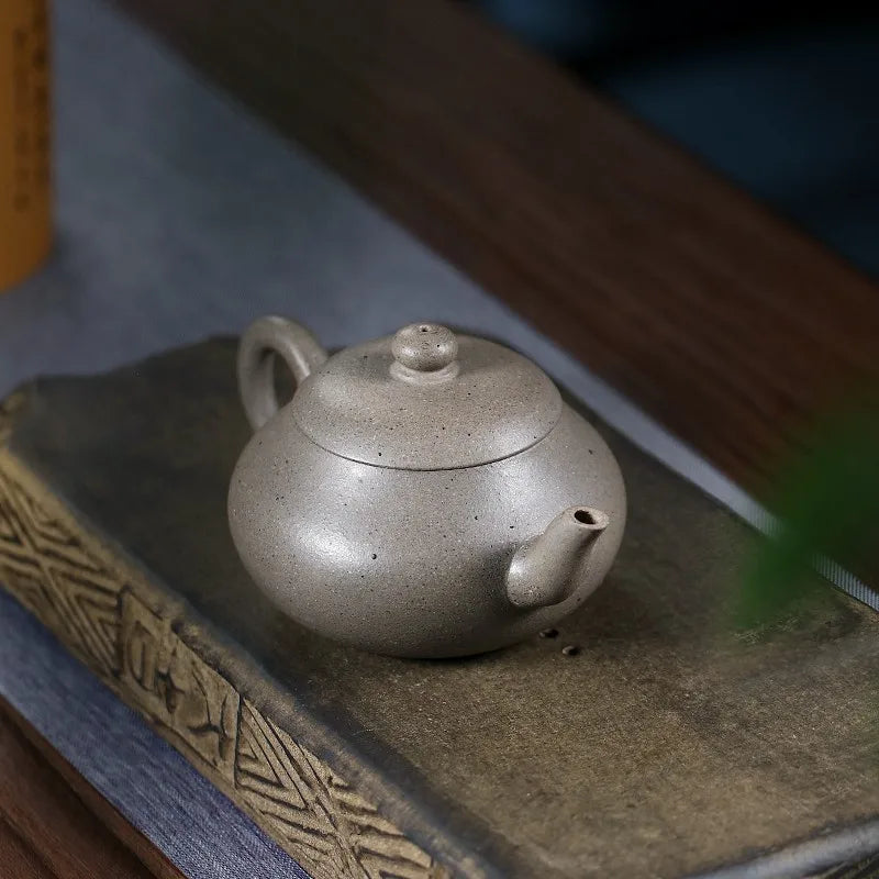 Zanghutianxia Small Capacity Yixing Zisha Teapot Handmade Kung Fu Tea Set Early Laoqing Plaster Handmade Teapot Junde Tea Pot Ju