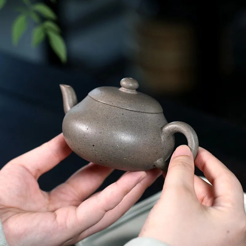 Zanghutianxia Small Capacity Yixing Zisha Teapot Handmade Kung Fu Tea Set Early Laoqing Plaster Handmade Teapot Junde Tea Pot Ju