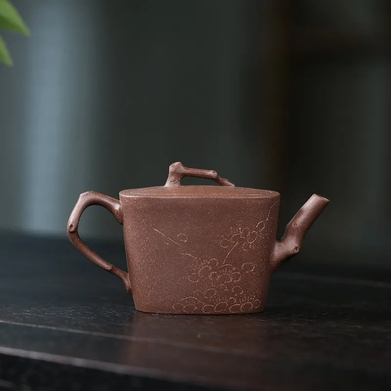 Zanghutianxia Small Capacity Yixing Zisha Teapot Handmade Zisha Tea Set Raw Ore Bottom Trough Cleaning One Person Teapot Plum Pi