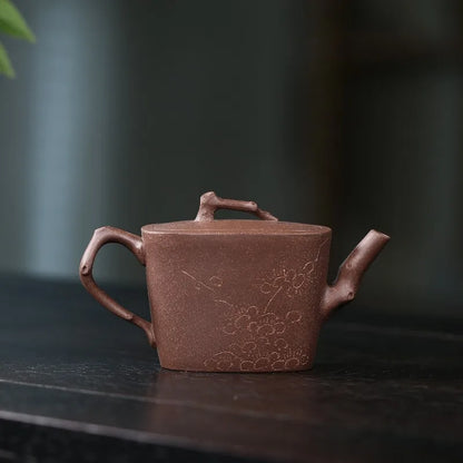 Zanghutianxia Small Capacity Yixing Zisha Teapot Handmade Zisha Tea Set Raw Ore Bottom Trough Cleaning One Person Teapot Plum Pi