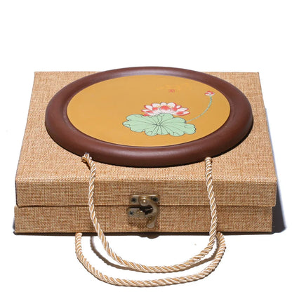 Zanghutianxia Tea Table Decoration Zero with Pot Tray Tea Table Porcelain Kung Fu Tea Set Purple Sand Purple Clay Teapot Coaster