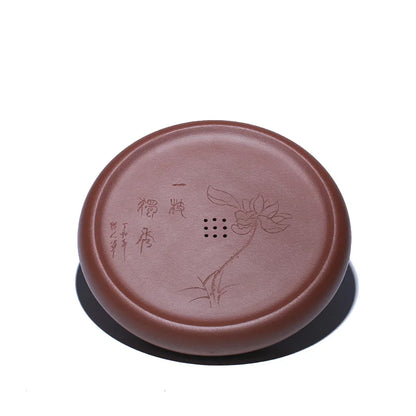 Zanghutianxia Tea Table Decoration Zero with Pot Tray Tea Table Porcelain Kung Fu Tea Set Purple Sand Purple Clay Teapot Coaster