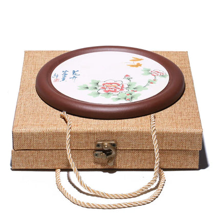 Zanghutianxia Tea Table Decoration Zero with Pot Tray Tea Table Porcelain Kung Fu Tea Set Purple Sand Purple Clay Teapot Coaster