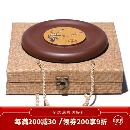 Zanghutianxia Tea Table Decoration Zero with Pot Tray Tea Table Porcelain Kung Fu Tea Set Purple Sand Purple Clay Teapot Coaster