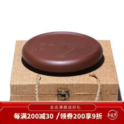 Zanghutianxia Tea Table Decoration Zero with Pot Tray Tea Table Porcelain Kung Fu Tea Set Purple Sand Purple Clay Teapot Coaster