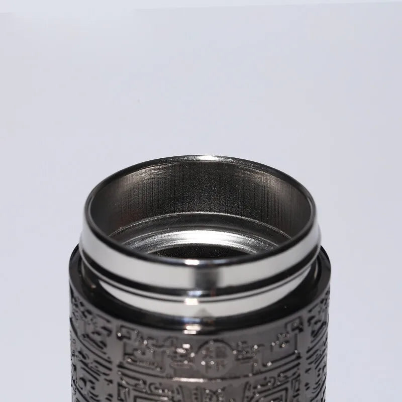 Zanghutianxia Wood Grain Vacuum Cup Tea Cup Raw Ore Men Yixing Healthy Tea Making Office Cup Raw Ore Purple Sand Liner