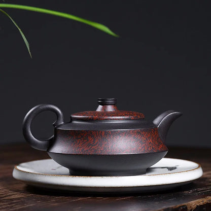 Zanghutianxia Yixing Crude Ore Old Purple Clay Purple Clay Pot Household Pure Handmade Twisted Clay Teapot Large Capacity Single