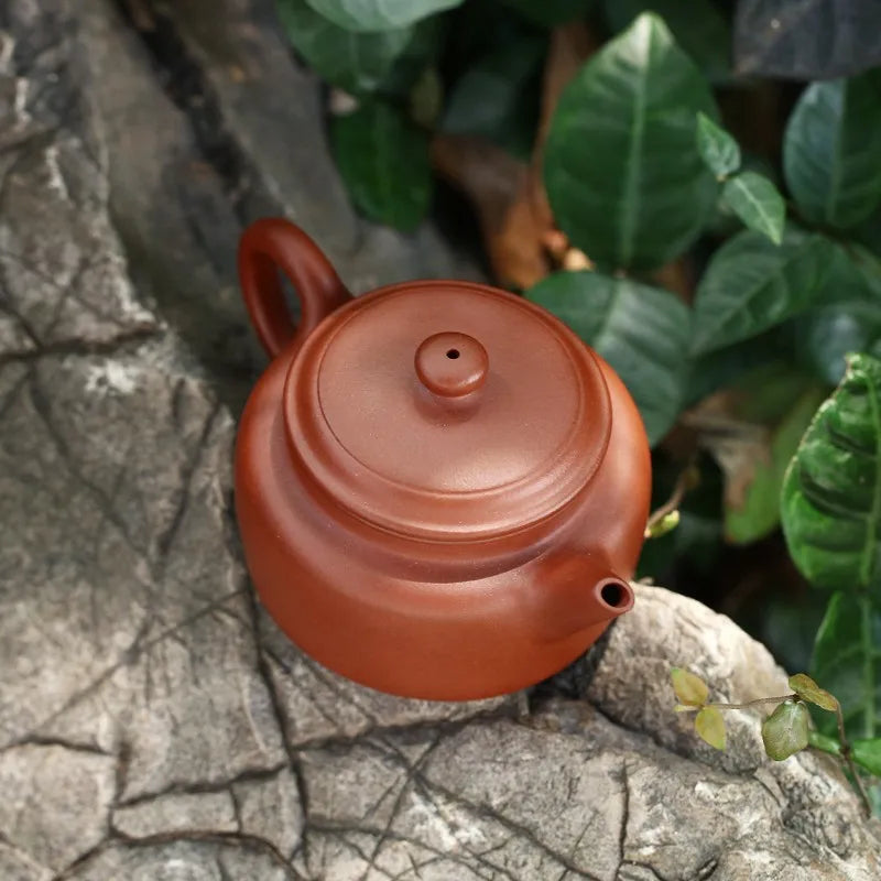 Zanghutianxia Yixing Famous Handmade Purple Clay Teapot Tea Set Small Capacity Teapot Single Teapot Raw Ore Red Mud Dezhong Swor