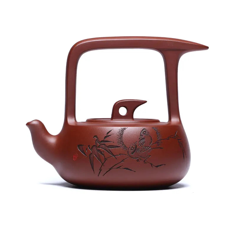 Zanghutianxia Yixing Famous Purple Clay Teapot National High-Tech Pure Handmade Tea Set Large Capacity Teapot Bottom Trough Clea