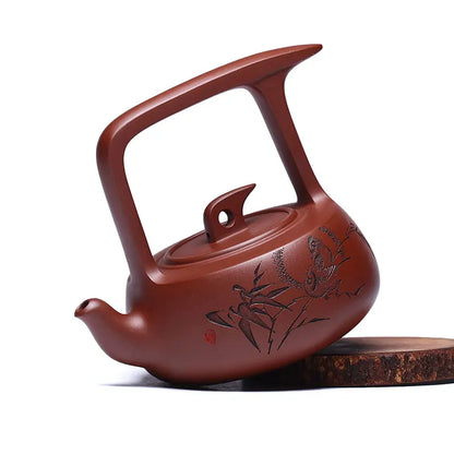 Zanghutianxia Yixing Famous Purple Clay Teapot National High-Tech Pure Handmade Tea Set Large Capacity Teapot Bottom Trough Clea