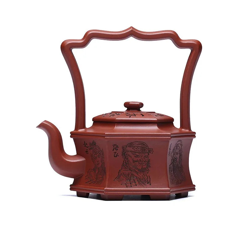 Zanghutianxia Yixing Famous Purple Clay Teapot National High-Tech Pure Handmade Tea Set Large Capacity Teapot Bottom Trough Clea