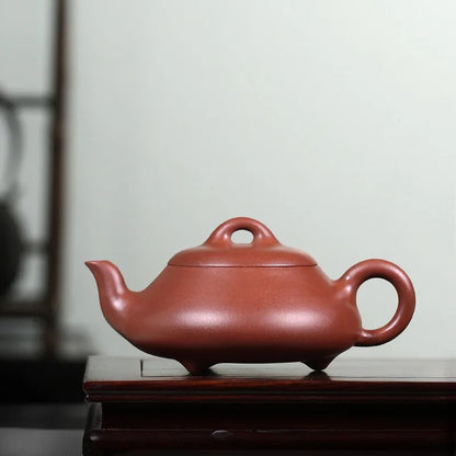 Zanghutianxia Yixing Famous Teapot Handmade Teapot Tea Set Raw Ore Red Skin Dragon Full Handmade Han Tang Stone Ladle