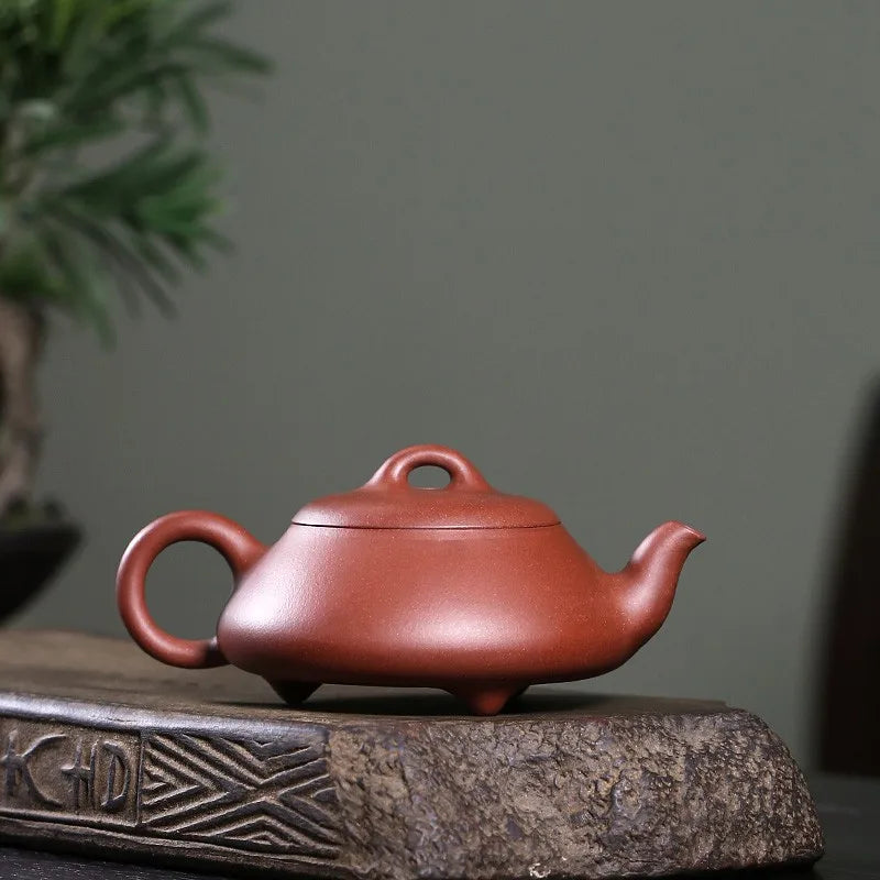 Zanghutianxia Yixing Famous Teapot Handmade Teapot Tea Set Raw Ore Red Skin Dragon Full Handmade Han Tang Stone Ladle