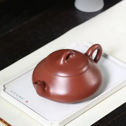 Zanghutianxia Yixing Famous Teapot Handmade Teapot Tea Set Raw Ore Red Skin Dragon Full Handmade Han Tang Stone Ladle