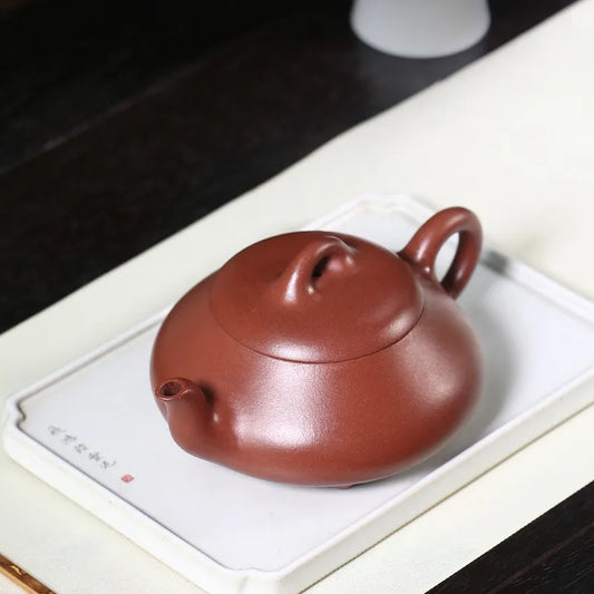 Zanghutianxia Yixing Famous Teapot Handmade Teapot Tea Set Raw Ore Red Skin Dragon Full Handmade Han Tang Stone Ladle