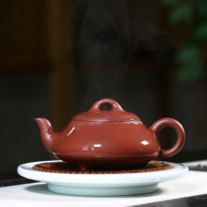 Zanghutianxia Yixing Famous Teapot Handmade Teapot Tea Set Raw Ore Red Skin Dragon Full Handmade Han Tang Stone Ladle