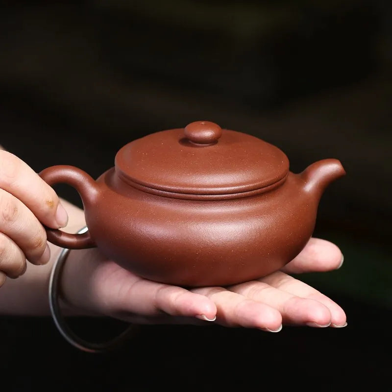 Zanghutianxia Yixing Famous Teapot Tea Set Handmade Teapot Single Teapot Bottom Trough Clear Jingzhou Antique Handmade Large Mou