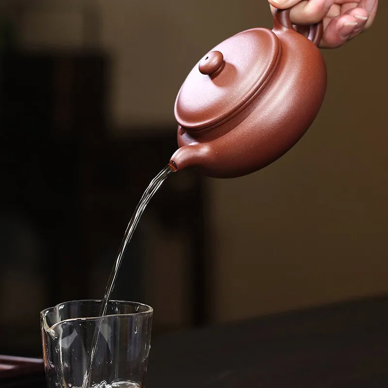 Zanghutianxia Yixing Famous Teapot Tea Set Handmade Teapot Single Teapot Bottom Trough Clear Jingzhou Antique Handmade Large Mou