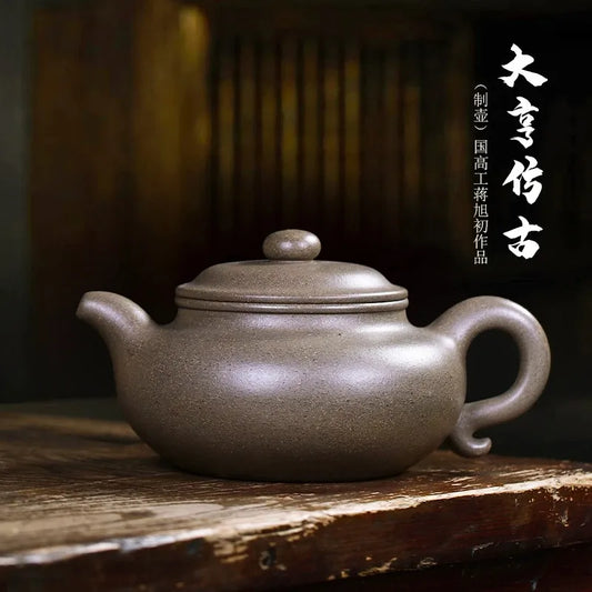 Zanghutianxia Yixing Famous Zisha Teapot Handmade Teapot Single Teapot Zisha Tea Set Raw Ore Crabshell Green Handmade Tycoon Ant