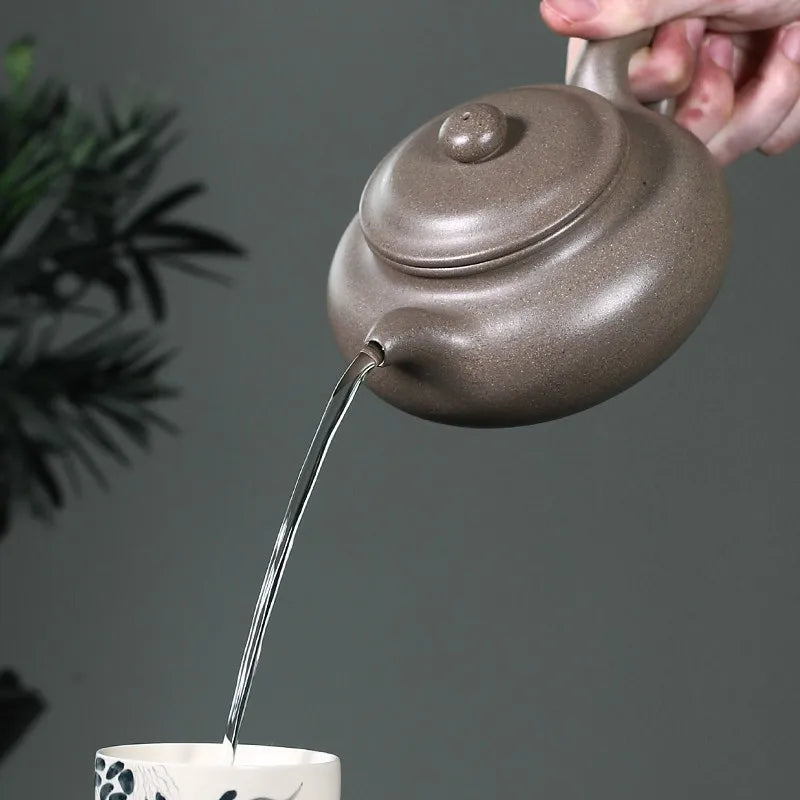 Zanghutianxia Yixing Famous Zisha Teapot Handmade Teapot Single Teapot Zisha Tea Set Raw Ore Crabshell Green Handmade Tycoon Ant