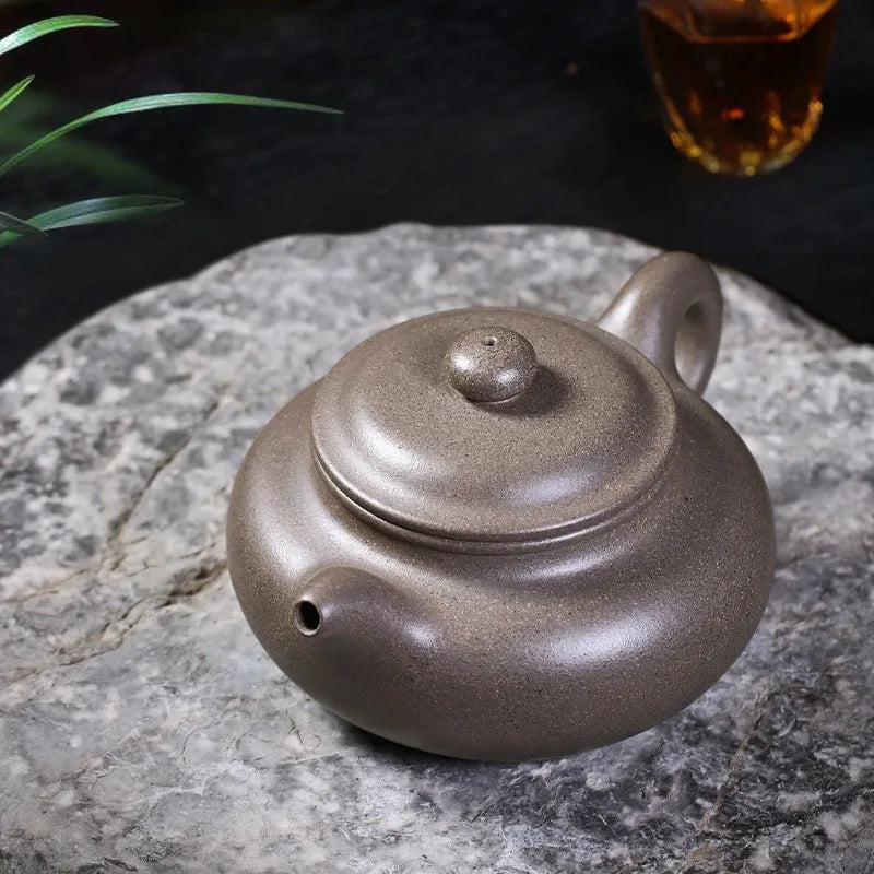 Zanghutianxia Yixing Famous Zisha Teapot Handmade Teapot Single Teapot Zisha Tea Set Raw Ore Crabshell Green Handmade Tycoon Ant