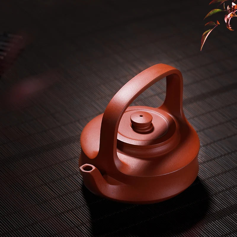 Zanghutianxia Yixing Handmade Purple Clay Teapot Raw Ore Bottom Trough Qing Famous Teapot Tea Set Jingzhou Lifting Handle