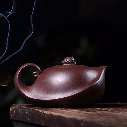 Zanghutianxia Yixing Purple Clay Pot Famous Dai Chengguang Hand-Carved Old Yixing Clay Kombucha Pot Sets Nourishing and Nourishi