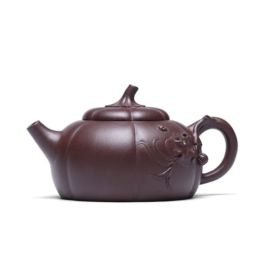 Zanghutianxia Yixing Purple Clay Pot Handmade Decals Purple Sand Tea Set Crude Ore Old Purple Clay Household Teapot Yunyu Pot Yu