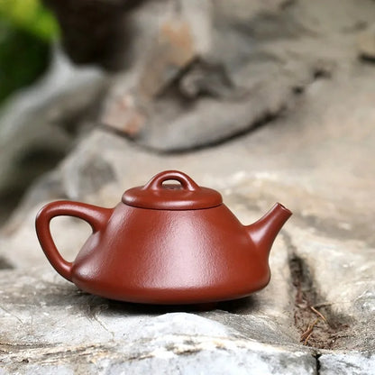 Zanghutianxia Yixing Purple Clay Pot Handmade Famous Kung Fu Teaware Single Pot Raw Ore Red Zhu Mud Household Teapot Ziye Stone