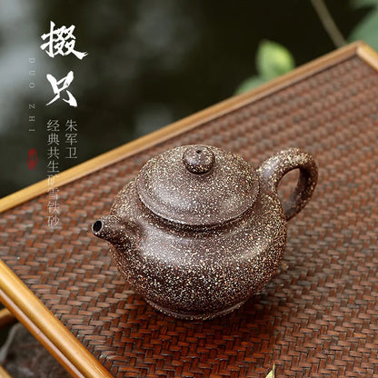 Zanghutianxia Yixing Purple Clay Pot Handmade High-End Teapot Co-Mineral Snow Iron Sand Pot