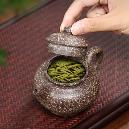 Zanghutianxia Yixing Purple Clay Pot Handmade High-End Teapot Co-Mineral Snow Iron Sand Pot