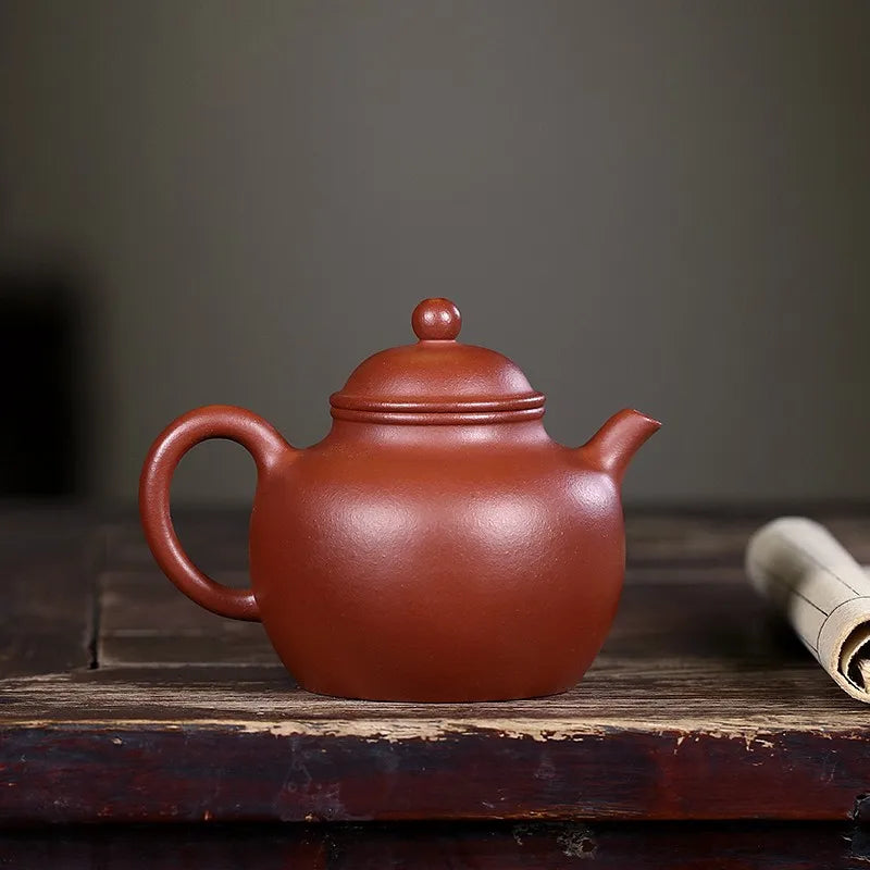 Zanghutianxia Yixing Purple Clay Pot Handmade High-Grade Teapot Raw Ore Old Zhu Clay Kung Fu Teaware Single Pot Ancient Incense