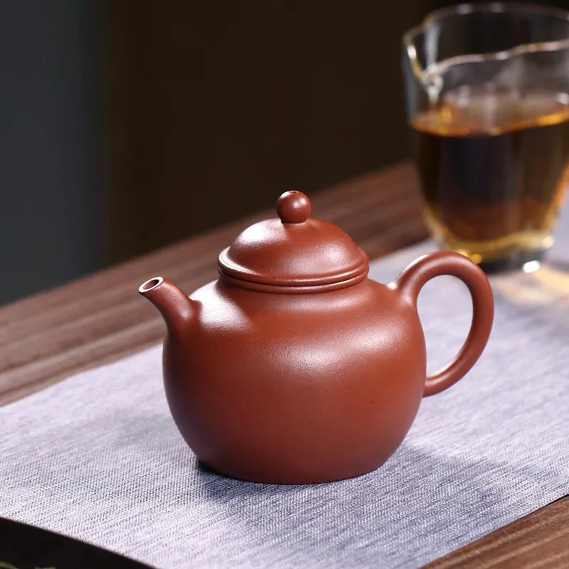 Zanghutianxia Yixing Purple Clay Pot Handmade High-Grade Teapot Raw Ore Old Zhu Clay Kung Fu Teaware Single Pot Ancient Incense