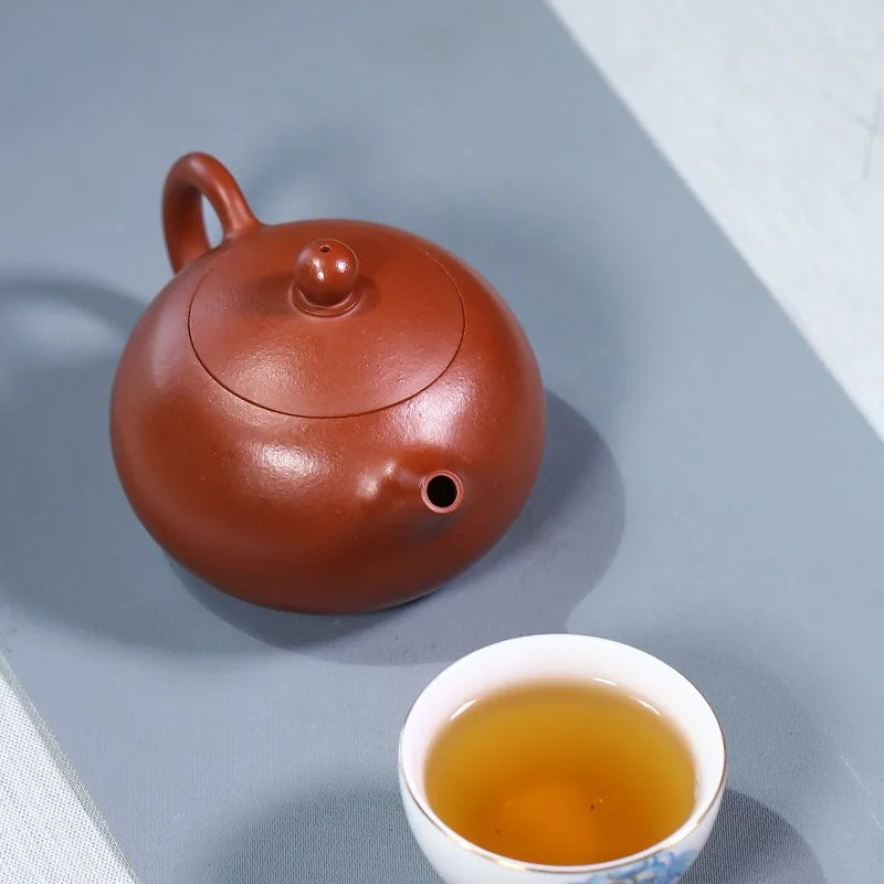 Zanghutianxia Yixing Purple Clay Pot Handmade Household Kung Fu Tea Set Raw Ore Dahongpao Tea Teapot Cagai Xishi Xi Shi Pot