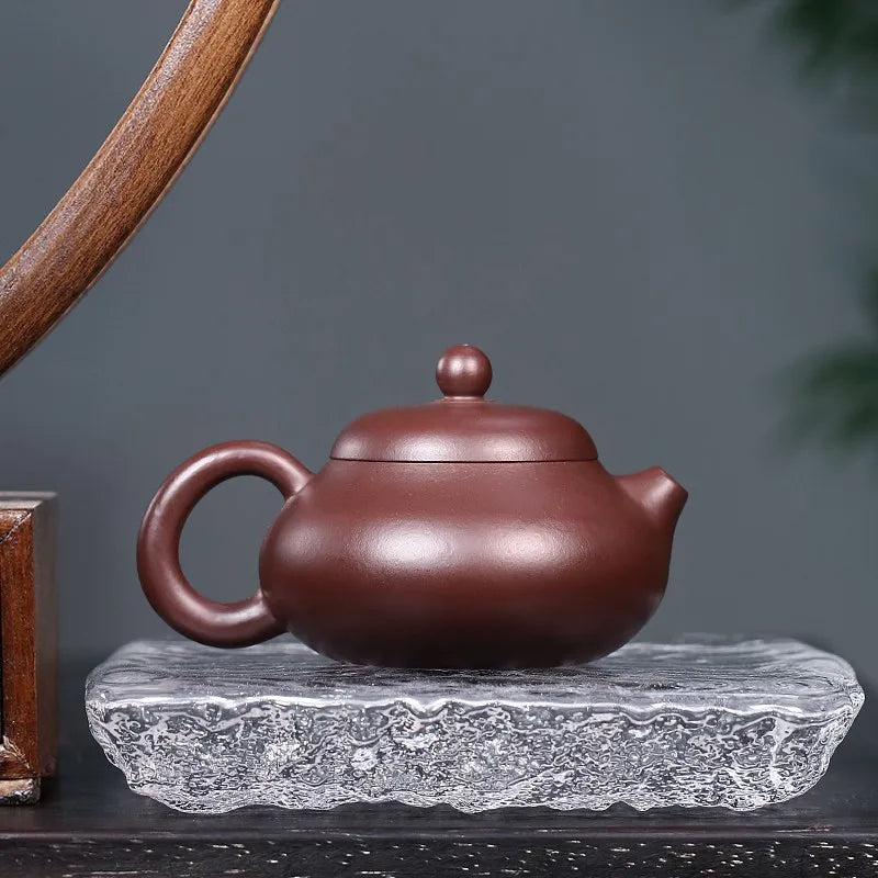 Zanghutianxia Yixing Purple Clay Pot Handmade Household Kung Fu Tea Set Raw Ore Purple Eggplant Mud Small Capacity for One Perso