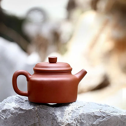 Zanghutianxia Yixing Purple Clay Pot Handmade Household Teapot Single Teapot Raw Ore Bottom Trough Cleaning Kombucha with Dezhon