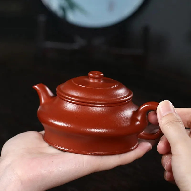 Zanghutianxia Yixing Purple Clay Pot Handmade Household Teapot Single Teapot Raw Ore Red Zhu Mud Small Capacity Kung Fu Tea Set