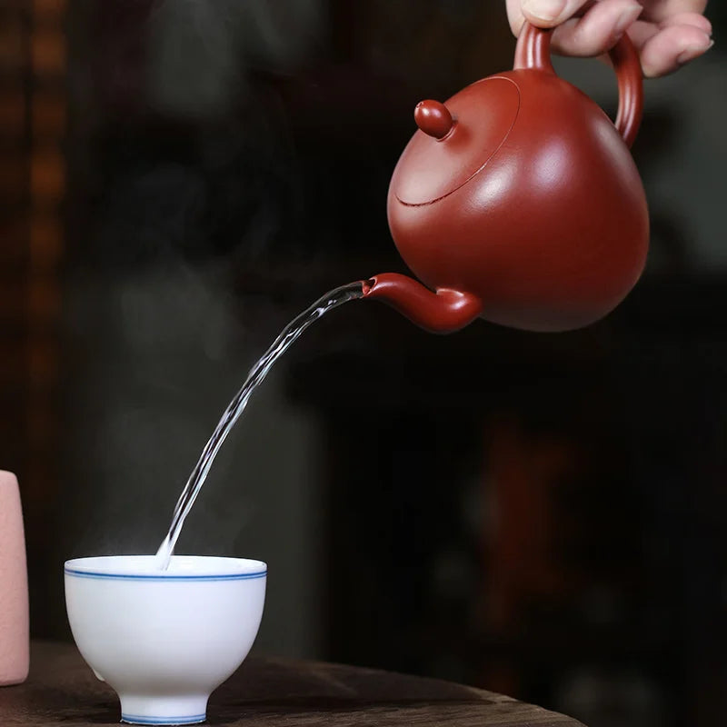 Zanghutianxia Yixing Purple Clay Pot Handmade Kung Fu Tea Set Raw Ore Dahongpao Tea Chinese Teapot Beauty Shoulder Pot Beauty Sh