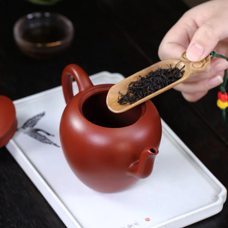 Zanghutianxia Yixing Purple Clay Pot Handmade Kung Fu Tea Set Raw Ore Dahongpao Tea Chinese Teapot Beauty Shoulder Pot Beauty Sh