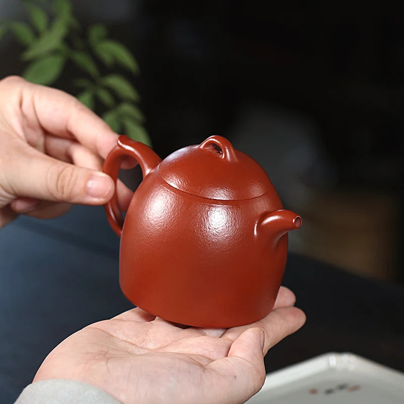 Zanghutianxia Yixing Purple Clay Pot Handmade Kung Fu Teaware Single Pot Raw Ore Red Zhu Mud Household Teapot Qin Quan Qin Quan