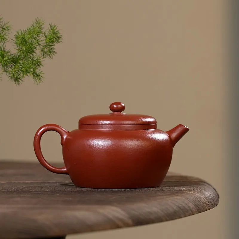 Zanghutianxia Yixing Purple Clay Pot Handmade Kung Fu Teaware Single Pot Raw Ore Red Zhu Mud Household Teapot GD