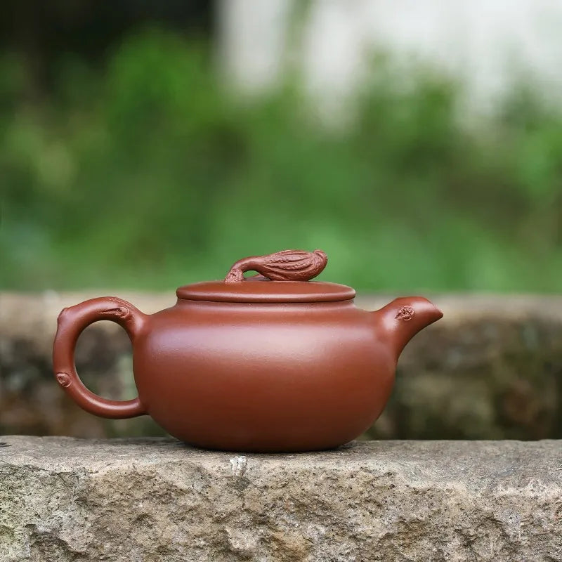 Zanghutianxia Yixing Purple Clay Pot Handmade Kung Fu Teaware Single Pot Raw Ore Trough Clear Household Teapot Buddha Hand Safe