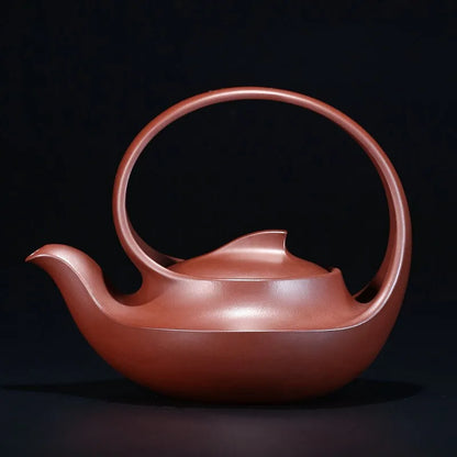 Zanghutianxia Yixing Purple Clay Teapot Famous Handmade High-End Large Capacity Teaware Single Pot Raw Ore Red Leather Dragon Te