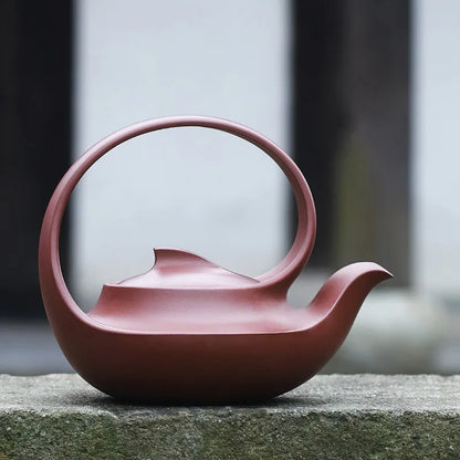 Zanghutianxia Yixing Purple Clay Teapot Famous Handmade High-End Large Capacity Teaware Single Pot Raw Ore Red Leather Dragon Te