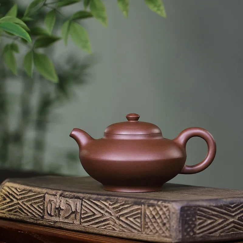 Zanghutianxia Yixing Purple Clay Teapot Handmade Kung Fu Tea Set Old Yixing Clay Household Teapot Hehuanhu Hehuan