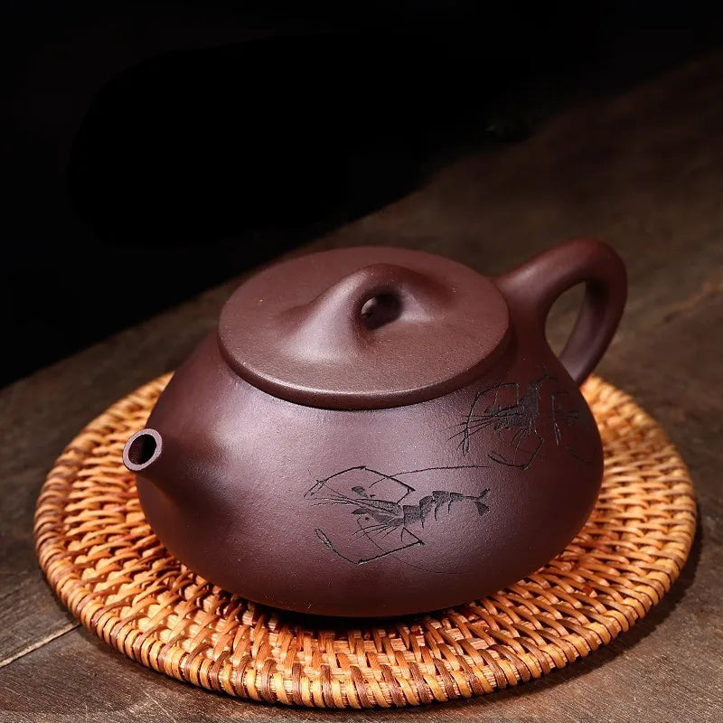 Zanghutianxia Yixing Purple Clay Teapot Handmade Shipiao Teapot Gongfu Teapot Tea Set